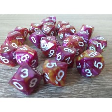 10 - sided dice (purple-brown)