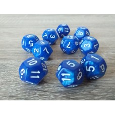 12 - sided dice (blue)